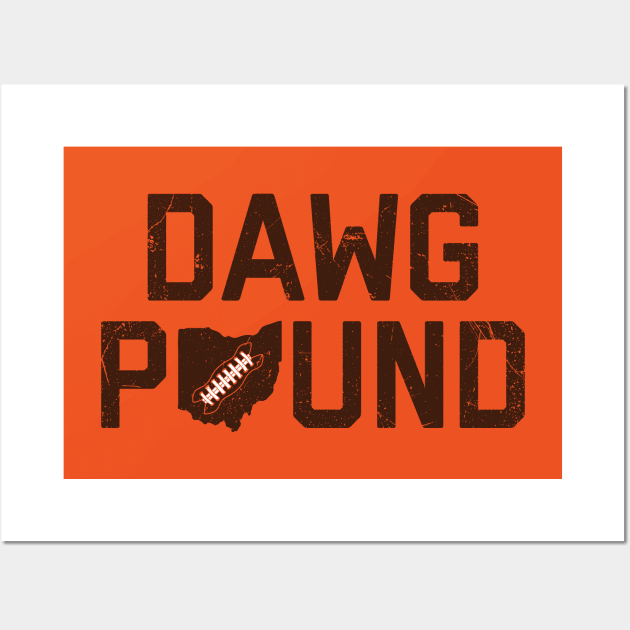 Dawg Pound - Orange Wall Art by KFig21